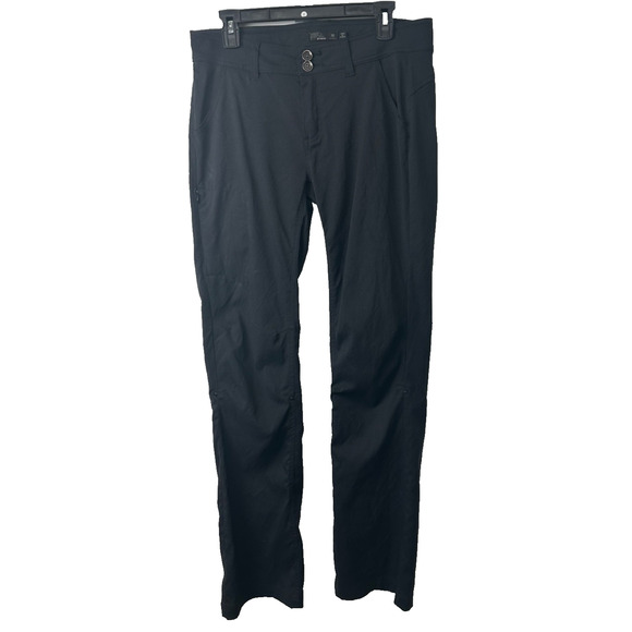 Prana Womens Snap Roll Up Hiking Pants 10 Gray Nylon Blend Stretch Outdoor A37 - Picture 1 of 8